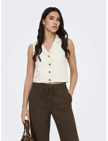 CHALECO BOTONES BEIGE