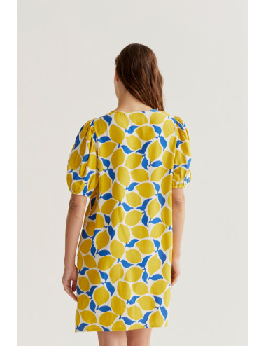 VESTIDO CORTO CON ESTAMPADO...