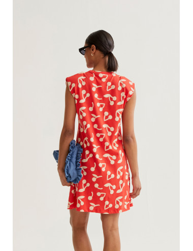 VESTIDO CORTO CON ESTAMPADO...