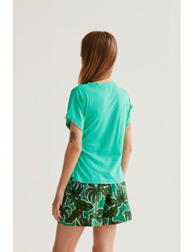 CAMISETA 100% ALGODÓN VERDE...