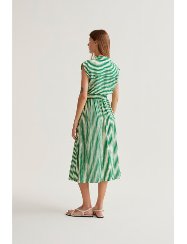 VESTIDO MIDI CON ESTAMPADO...