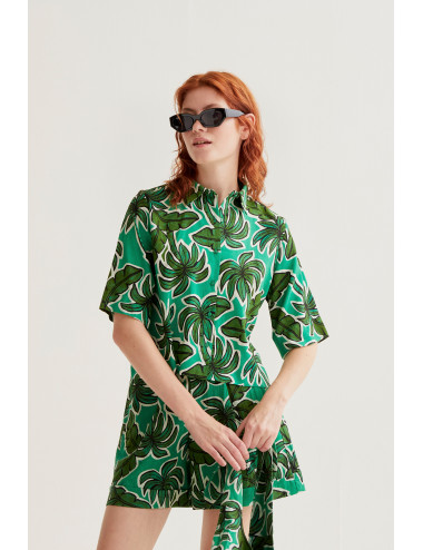 CAMISA CON ESTAMPADO PALM TREE