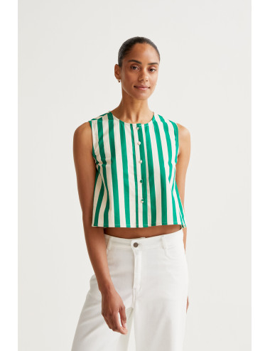 TOP CON ESTAMPADO BAMBOO GREEN