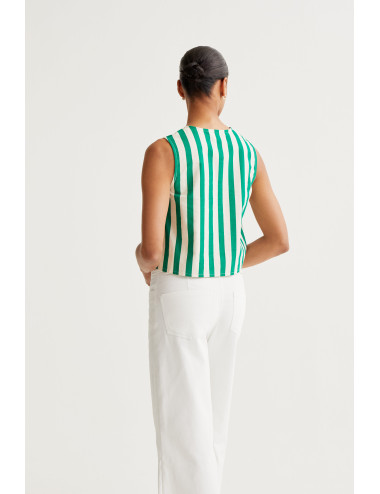 TOP CON ESTAMPADO BAMBOO GREEN