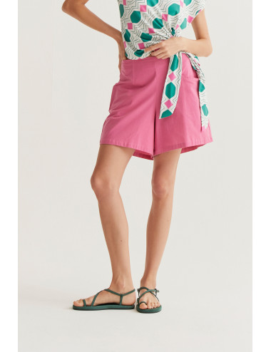 SHORTS 100% ALGODÓN ROSA