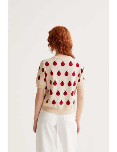 JERSEY PUNTO CON ESTAMPADO...