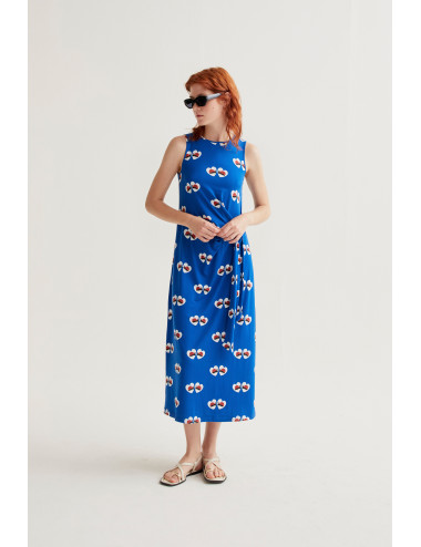 VESTIDO LARGO CON ESTAMPADO...