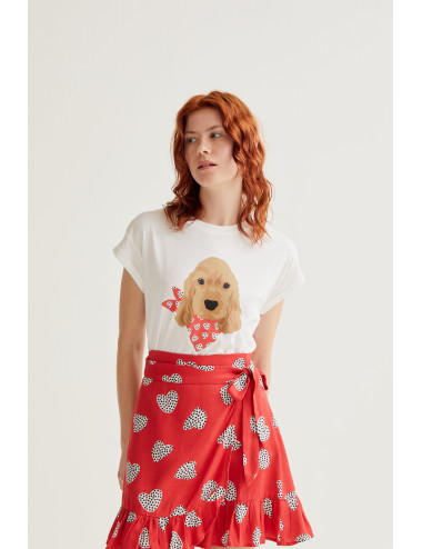 CAMISETA CON ESTAMPADO DE...