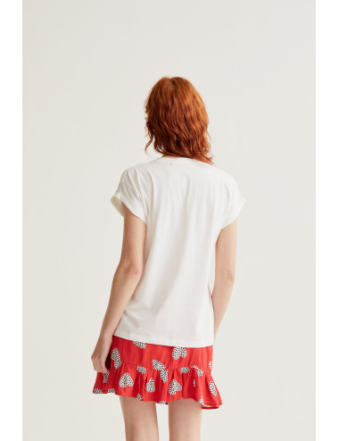 CAMISETA CON ESTAMPADO DE...