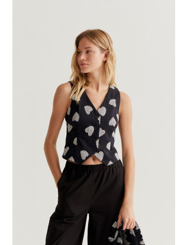 CHALECO CON ESTAMPADO...