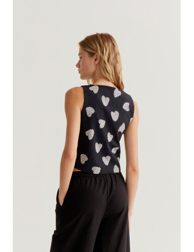 CHALECO CON ESTAMPADO...