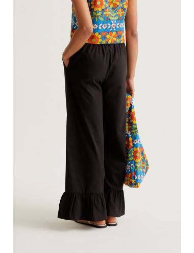 PANTALÓN 100% ALGODÓN NEGRO