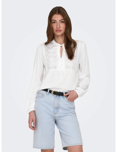 BLUSA ENCAJE BLANCA