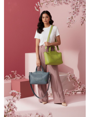 BOLSO SHOPPER FLOR CALADA...