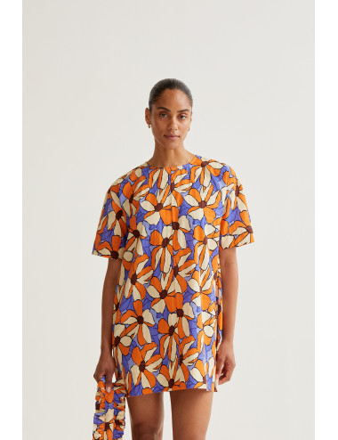 VESTIDO CORTO CON ESTAMPADO...