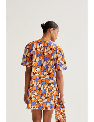 VESTIDO CORTO CON ESTAMPADO...