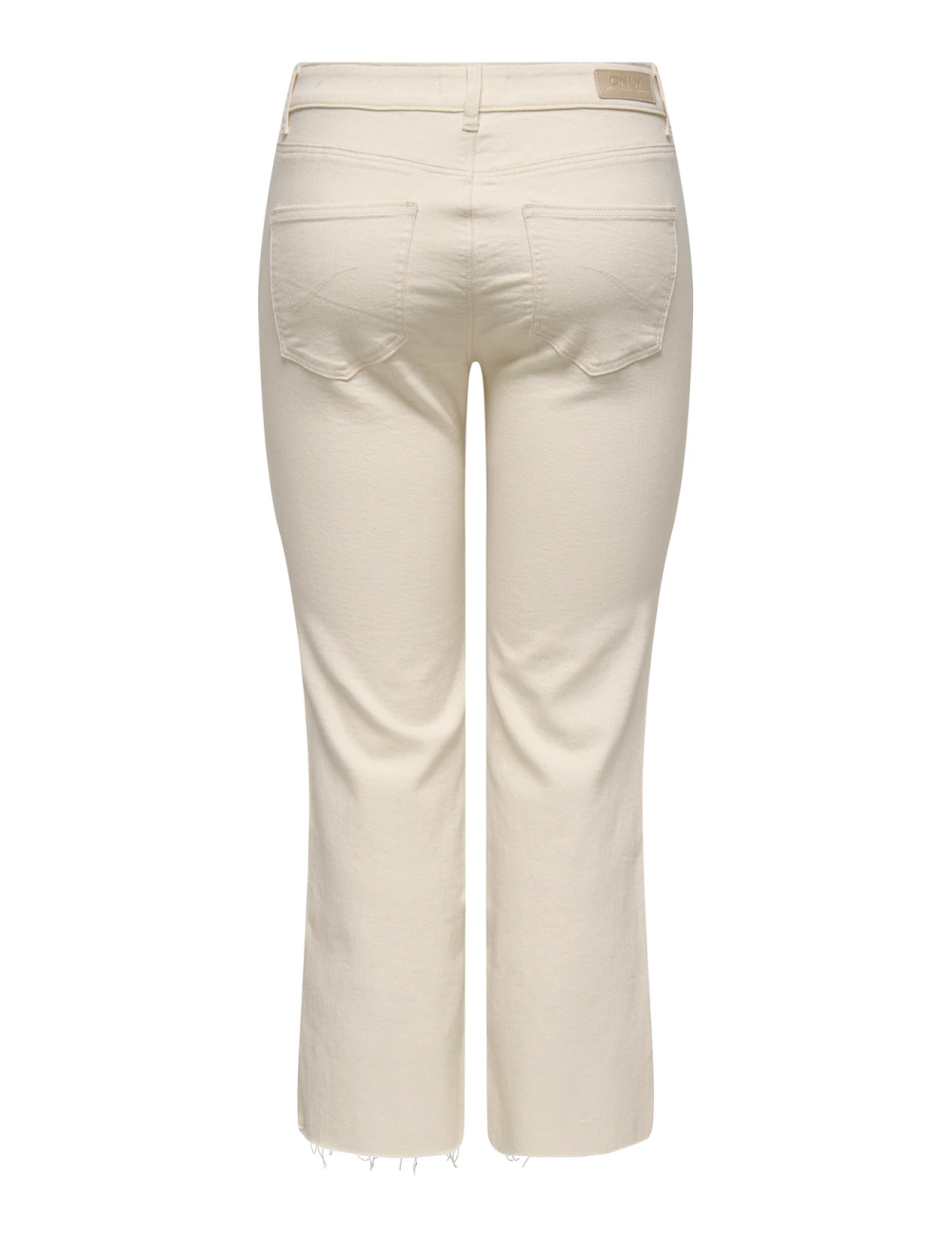 JEANS CINTURA MEDIA CORTE FLARED BEIGE