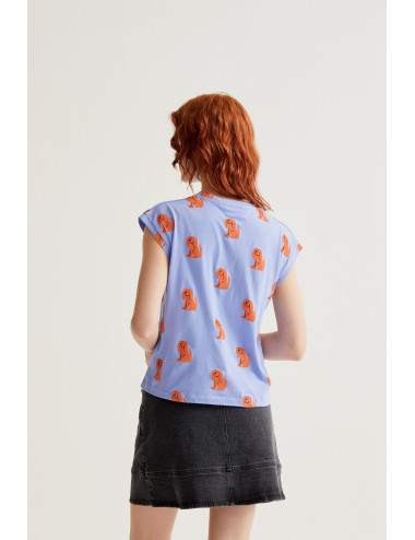 CAMISETA CON ESTAMPADO BLUE...