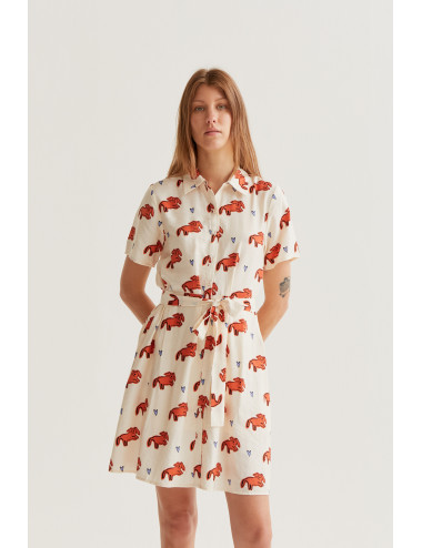 VESTIDO CORTO CON ESTAMPADO...