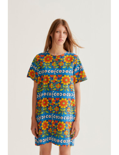 VESTIDO CORTO CON ESTAMPADO...