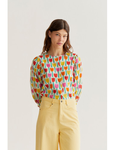 CAMISA CON ESTAMPADO TULILPA
