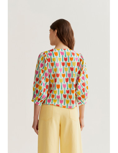 CAMISA CON ESTAMPADO TULILPA