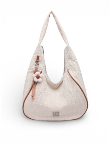 BOLSO SHOPPER NYLON BEIGE