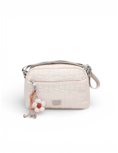 BOLSO BANDOLERA NYLON BEIGE