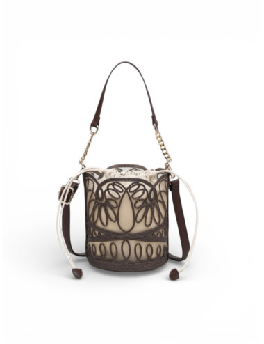 BOLSO BANDOLERA TUBO MARRÓN