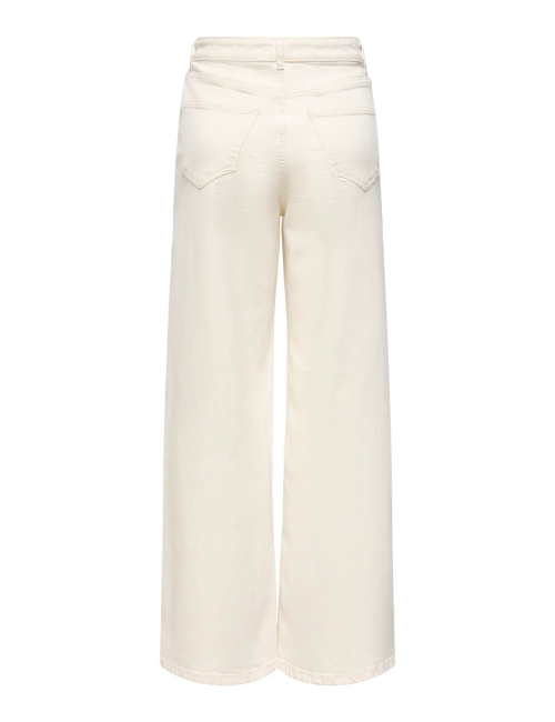 PANTALÓN WIDE DENIM BEIGE