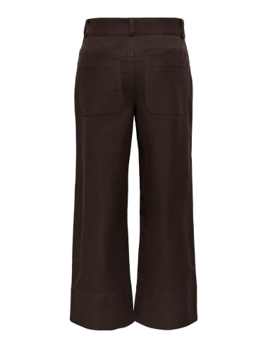 PANTALÓN HW DENIM CROP MARRÓN