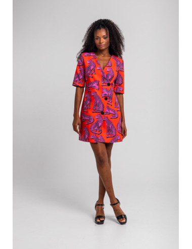 VESTIDO MINI BOTONES ESCOTE...