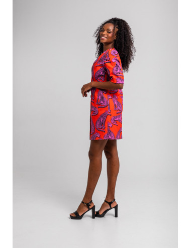 VESTIDO MINI BOTONES ESCOTE...