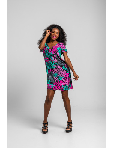 VESTIDO CORTO CUELLO PICO...