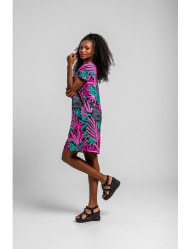 VESTIDO CORTO CUELLO PICO...