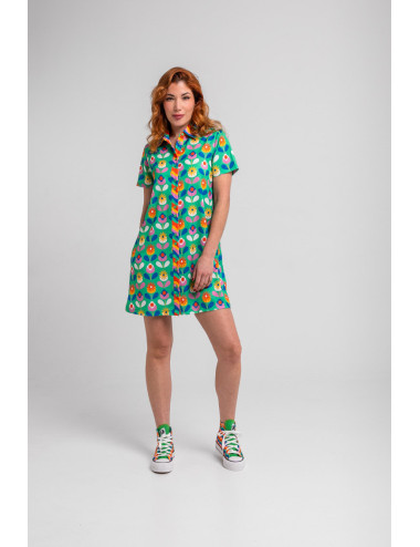 VESTIDO CAMISERO CORTO...