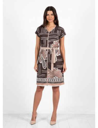 VESTIDO CORTO CON CINTURÓN...