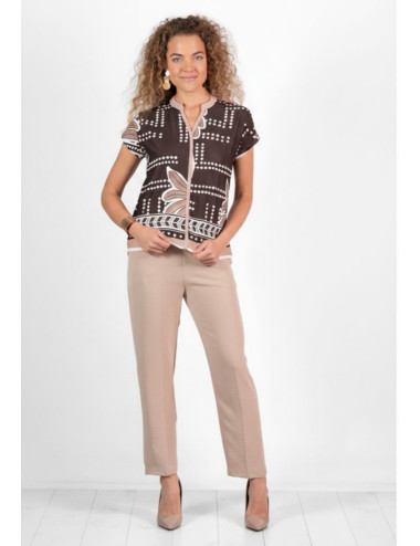 BLUSA ESTAMPADO PALMERAS...