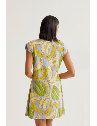 VESTIDO CORTO ESTAMPADO GUINEO