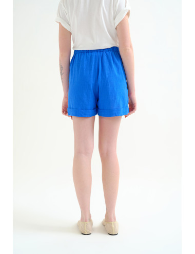 SHORTS 100% ALGODÓN AZUL...