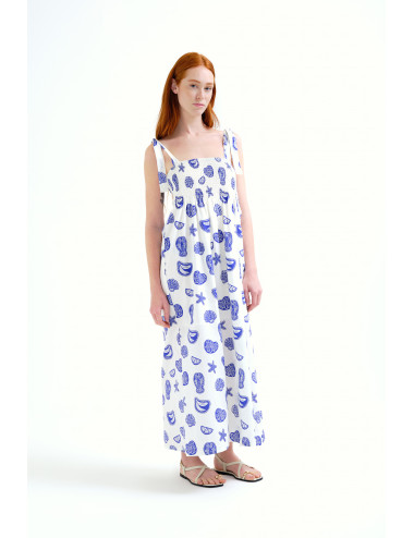 VESTIDO LARGO CON ESTAMPADO...