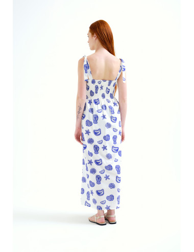 VESTIDO LARGO CON ESTAMPADO...