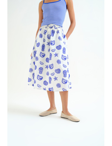 FALDA CON ESTAMPADO LOBSTER