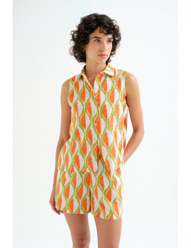 CAMISA CON ESTAMPADO ALOE