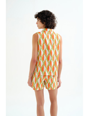 CAMISA CON ESTAMPADO ALOE