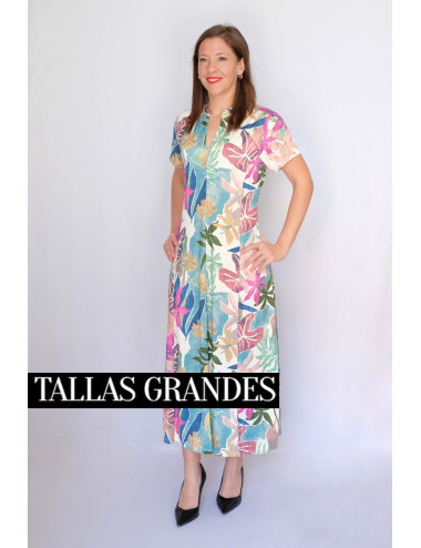 VESTIDO LARGO FLORAL