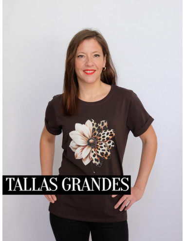 BLUSA FLOR ANIMAL PRINT