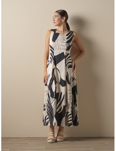 VESTIDO LARGO ESTAMPADO DON...