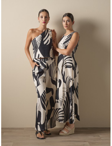 VESTIDO LARGO ESTAMPADO DON...