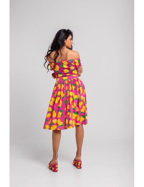 TOP BARDOT ROSA DE LIMONES